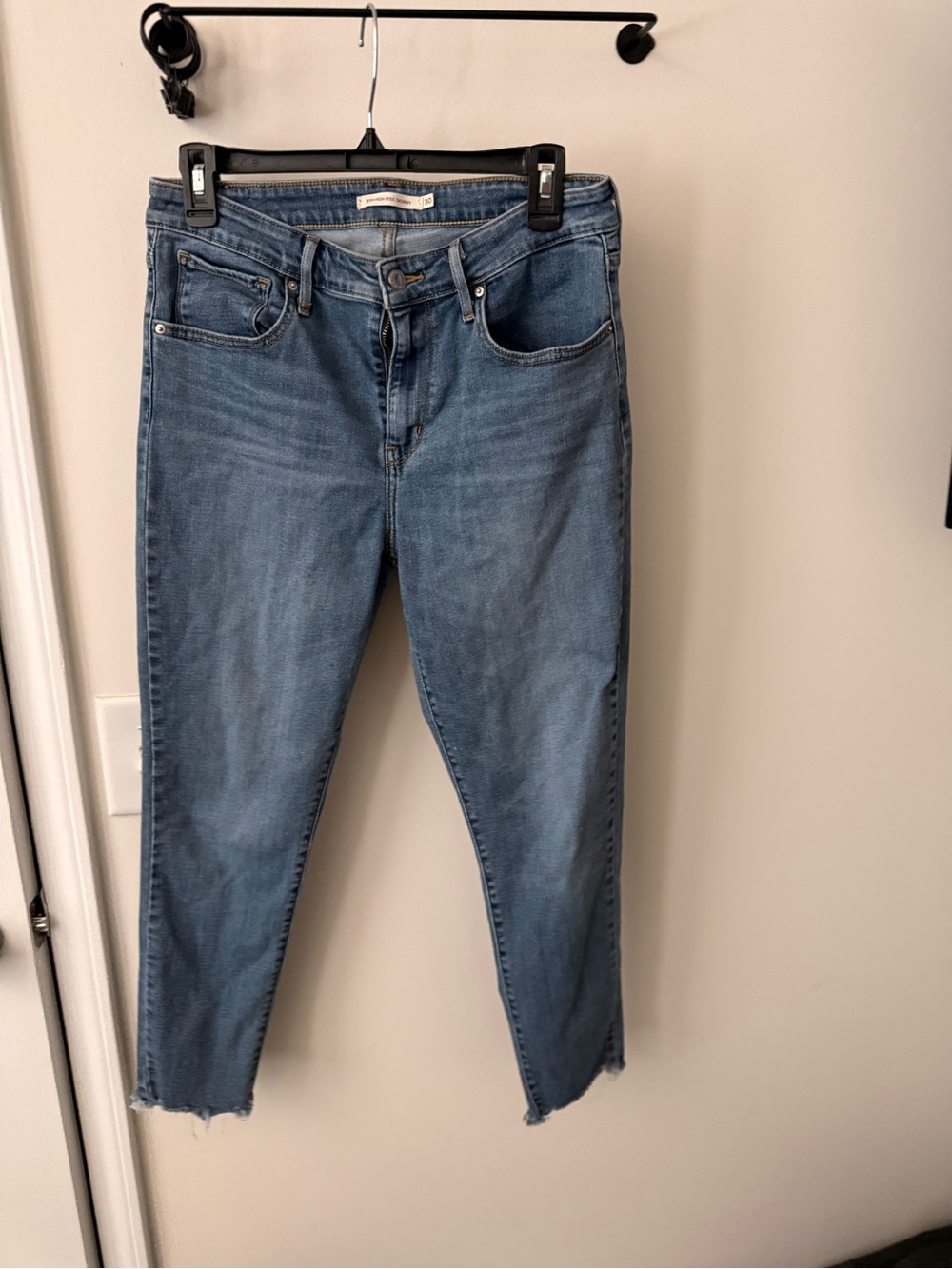 Levi's Light Blue High-Rise Slim Tapered Jeans